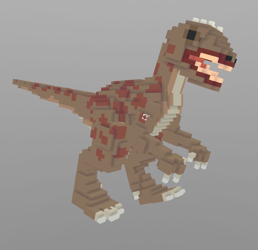 voxelkooow's tweet photo. Ribbedhead dino @cubzh_ #voxel #voxels #voxelart #lowpoly #magicavoxel #cubz https://t.co/26Vyh3xM9H