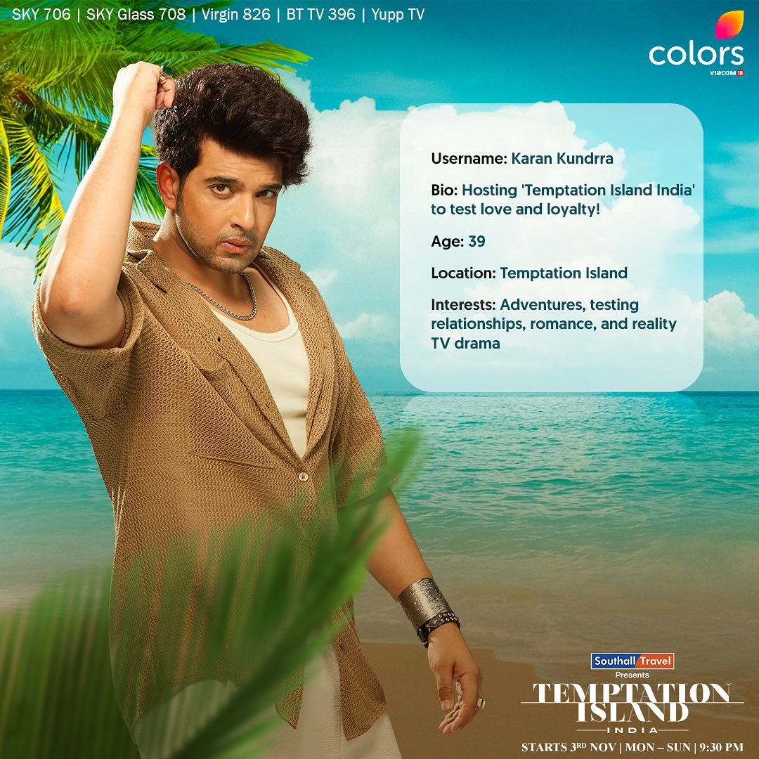 Uff bio of Temptation host is soo tempting <a href="/kkundrra/">Karan Kundrra</a> 🔥🔝🥵 

#TejRan #TemptationIslandIndia #KaranKundrra #TejRanFam