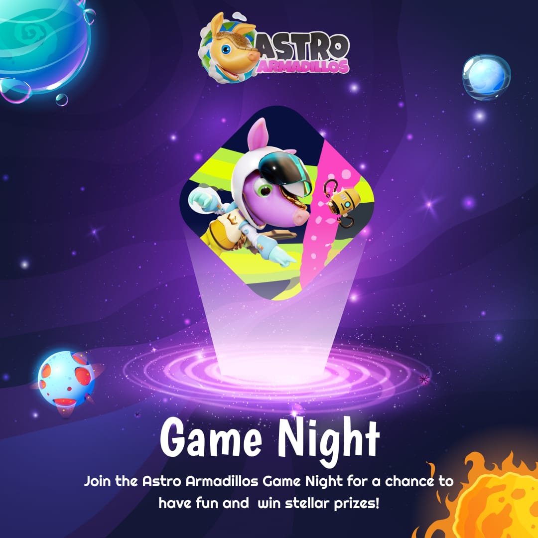 AstroArmadillos's tweet photo. ๐ Join us for an EPIC game night tonight at 7:00 PM UTC! ๐ฎ
๐ Get ready for a night of FUN and ENTERTAINMENT. Grab your snacks, call your friends, and let's GAME ON! ๐น๏ธ๐ฒ
#GameNight #FunTime #JoinUsTonight ๐ https://t.co/qiKQOF3efj