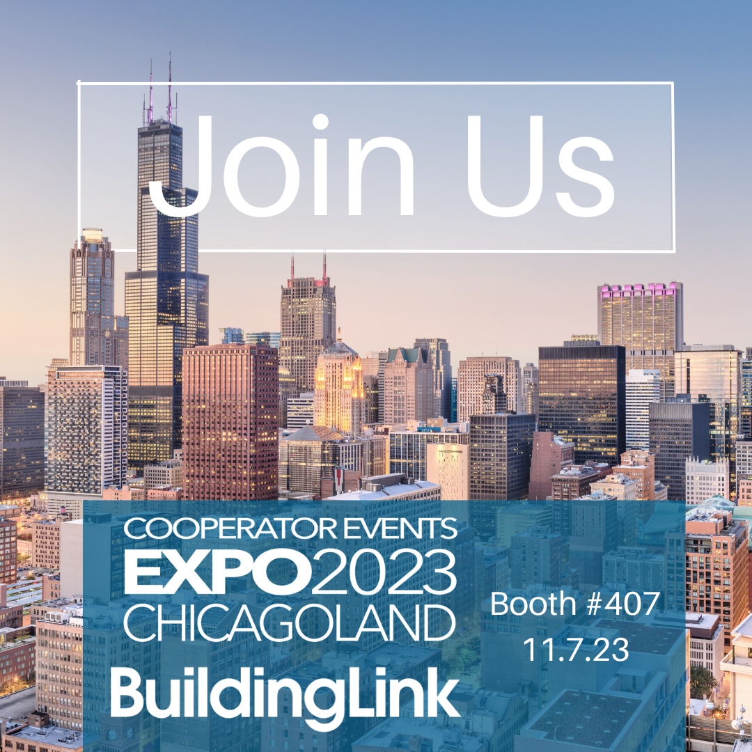 BuildingLink's tweet image. We&apos;ll be in the Windy City on November 7th! Come see #BuildingLink in Chicago at the Cooperator Events Expo held at the Navy Pier Festival Hall A 10:00 a.m. - 4:30 p.m. Come see how we can help streamline your property management operations!

#condomanagement #chicagolandexpo