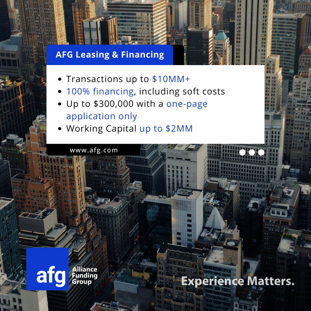AllianceFunding's tweet photo. We scale new heights. Explore AFG Programs on https://t.co/TCCP5geokX

#AFGsolutions #EquipmentFinancing https://t.co/Vvo7nbRql6