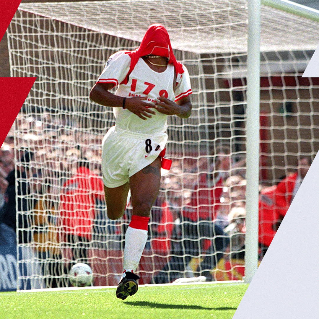 Arsenal's tweet photo. 🏟 288 matches
⚽️ 185 goals
🌟 1 Ian Wright 

Happy birthday, Wrighty 🎈