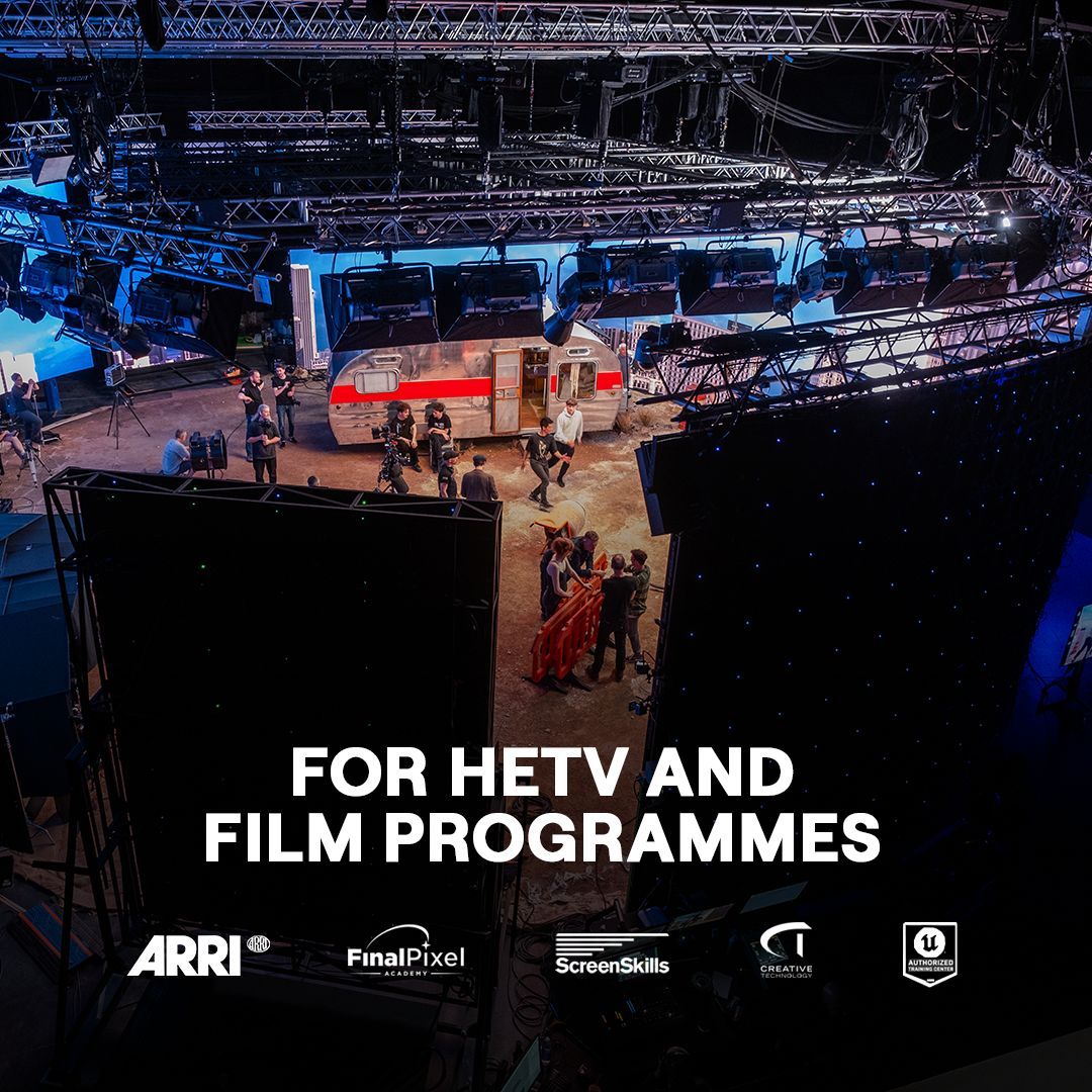 _FPAcademy's tweet photo. FP Academy in partnership with @arri Stage London &amp; @ukscreenskils will be running two taster sessions funded by the HETV &amp; Film Skills Fund. 

Online: Dec 5, 2023
Live: Dec 7 &amp; 8, 2023
APPLY TODAY: https://t.co/oRfQ6PV4jt

#virtualproduction #icvfx #upskilling https://t.co/qBCadtPxh8