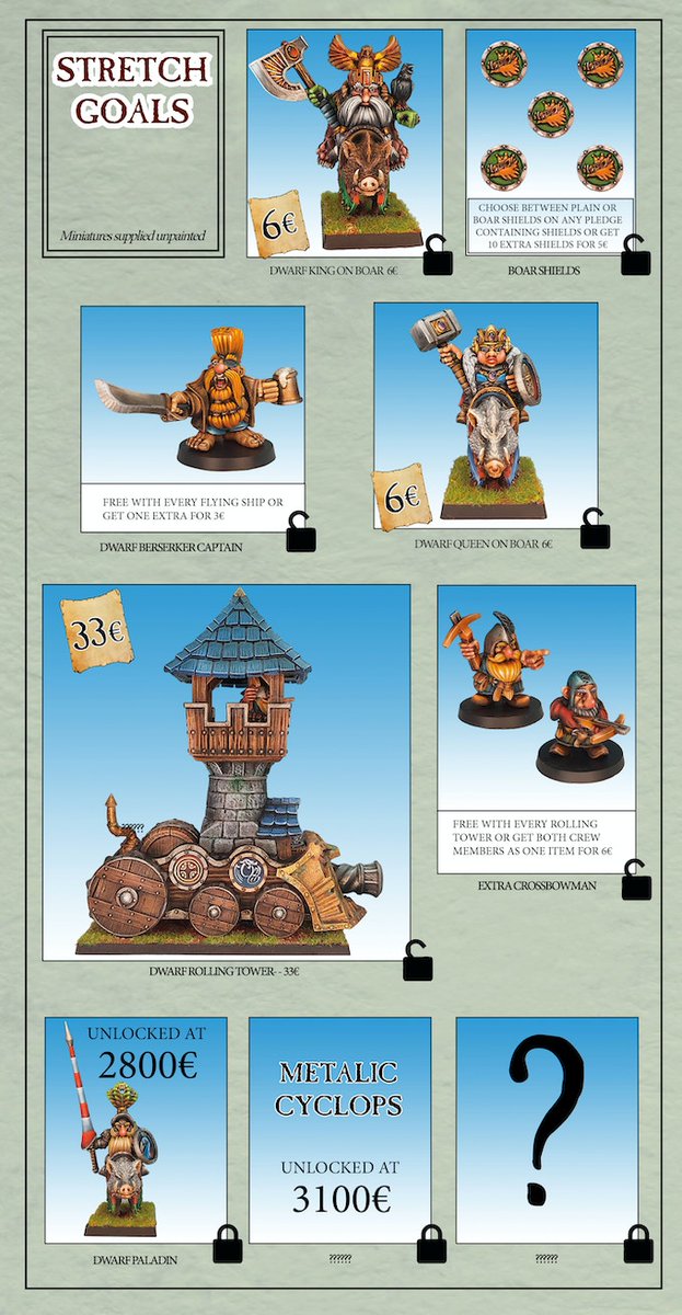 Terrax's tweet photo. Nuevas miniaturas desbloqueadas en este @Kickstarter de @redbardgames. La reina, el paladín y la Torre Rodante sin duda mis favoritas 😃

💸➡️ https://t.co/3RGW8Bbt2r https://t.co/AzJqDoGYwz