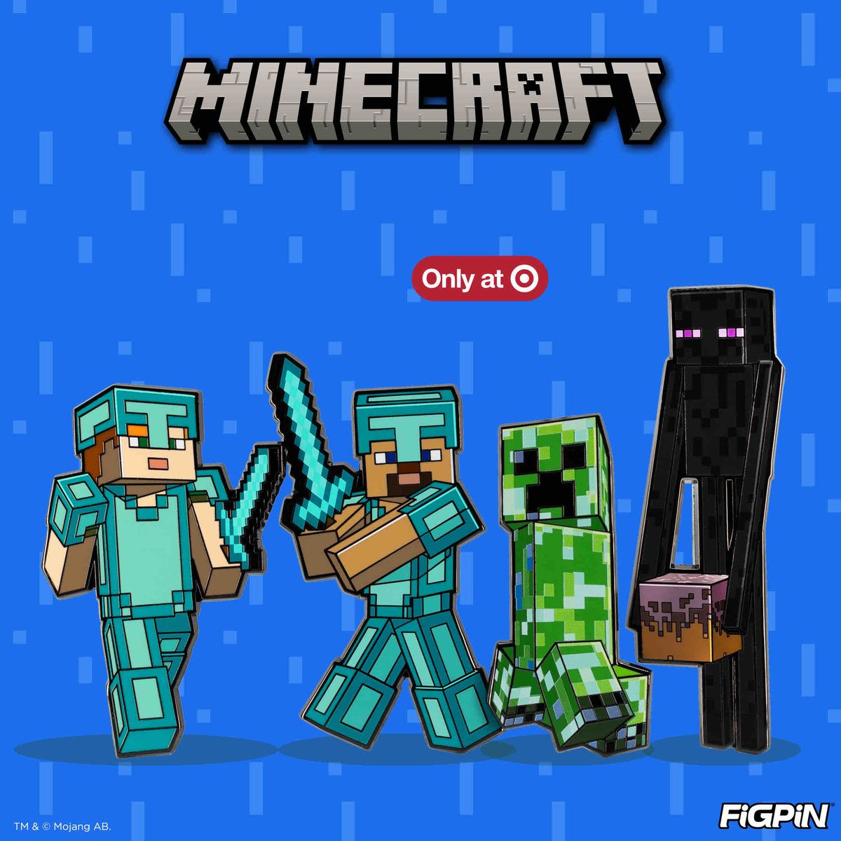 FiGPiNofficial's tweet image. Embark on a new adventure with new Minecraft FiGPiNs! Available on FiGPiN, shop for Diamond Armor Alex (1532) and Enderman (1327). And a Target Exclusive, find a 2-pack bundle with Diamond Armor Steve (1535) and Creeper (1534).
#minecraft #targetexclusive #FiGPiN #collectawesome