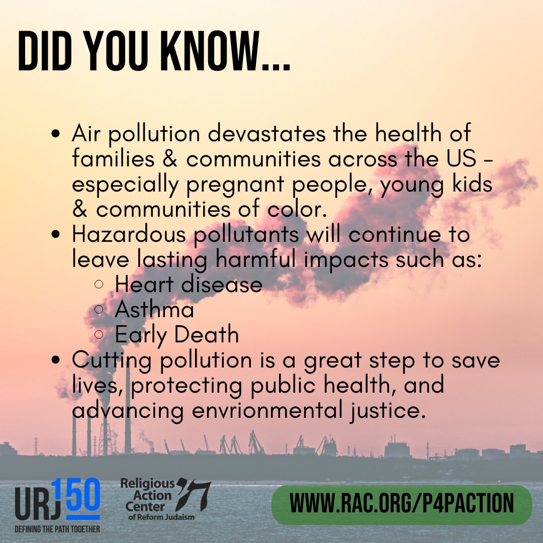 Air pollution devastates the health of families & communities across the US - especially pregnant people, young kids & communities of color.  That’s why @POTUS needs to implement strong #SolutionsForPollution to protect our kids, our climate, AND our health.