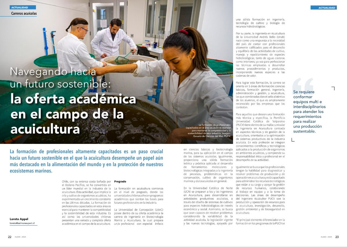 Diplomado en Recirculación Acuicultura UACh tweet media