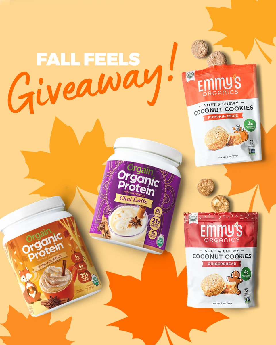 Orgain (@drinkorgain) on Twitter photo It's Giveaway time! Enter to win our Fall Feels Giveaway with <a href="/emmysorganics/">Emmy's Organics</a> at: instagram.com/p/CzJsOQVx9xs/ It's Giveaway time! Enter to win our Fall Feels Giveaway with <a href="/emmysorganics/">Emmy's Organics</a> at: instagram.com/p/CzJsOQVx9xs/