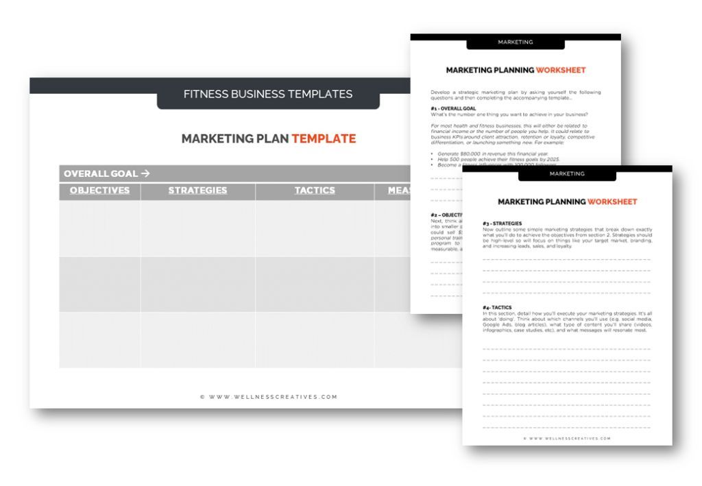 Our #marketing planning templates and worksheets make it easy to create a strategy that drives results for your #fitness business...