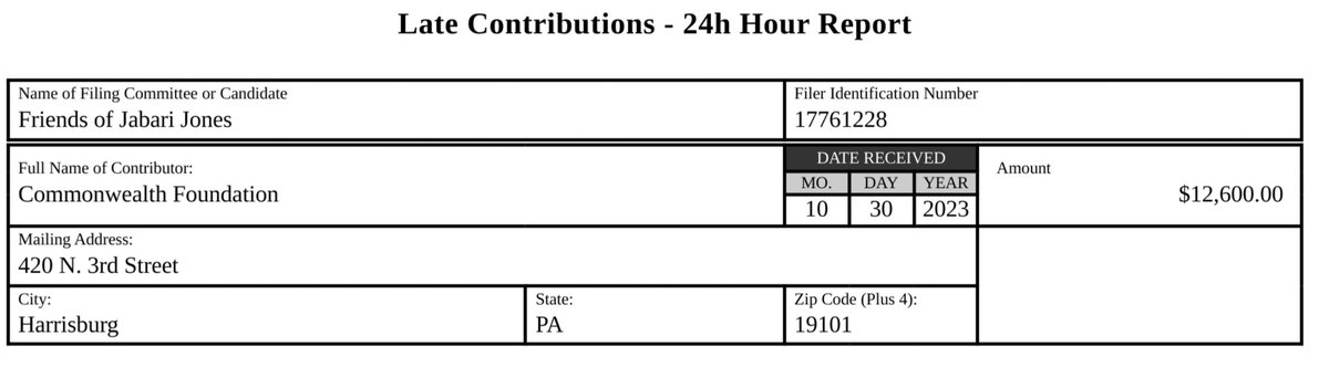 ResearchPhilly's tweet photo. Add to this list:
4) receiving a max contribution from the biggest spending Republican political org in the state https://t.co/7RAzNWrL37