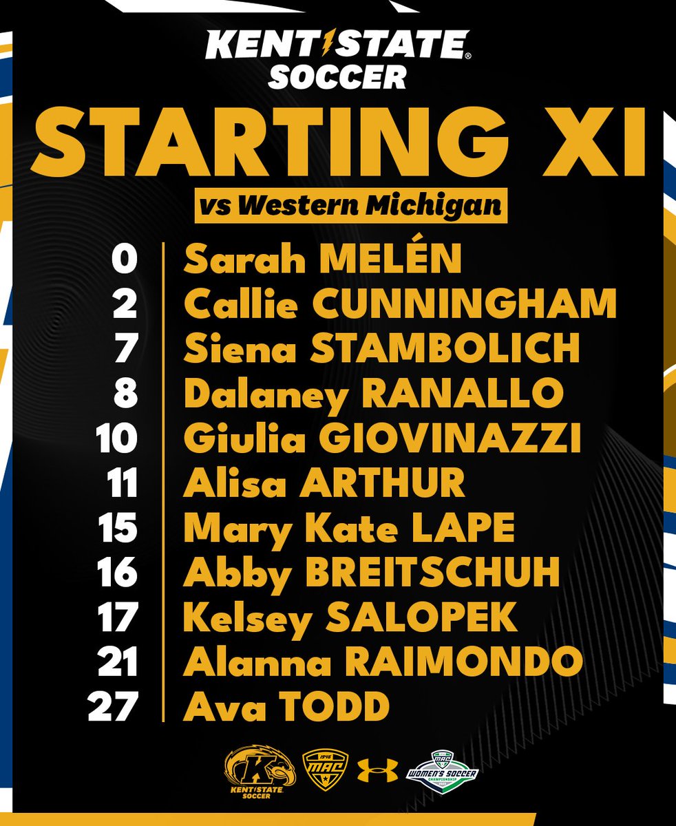 KentStSoccer's tweet photo. Our Starting 11 in Kalamazoo!
πΊ https://t.co/2s8eJuaziC
#GoFlashes | #Extend95 https://t.co/LMd6waKEKD