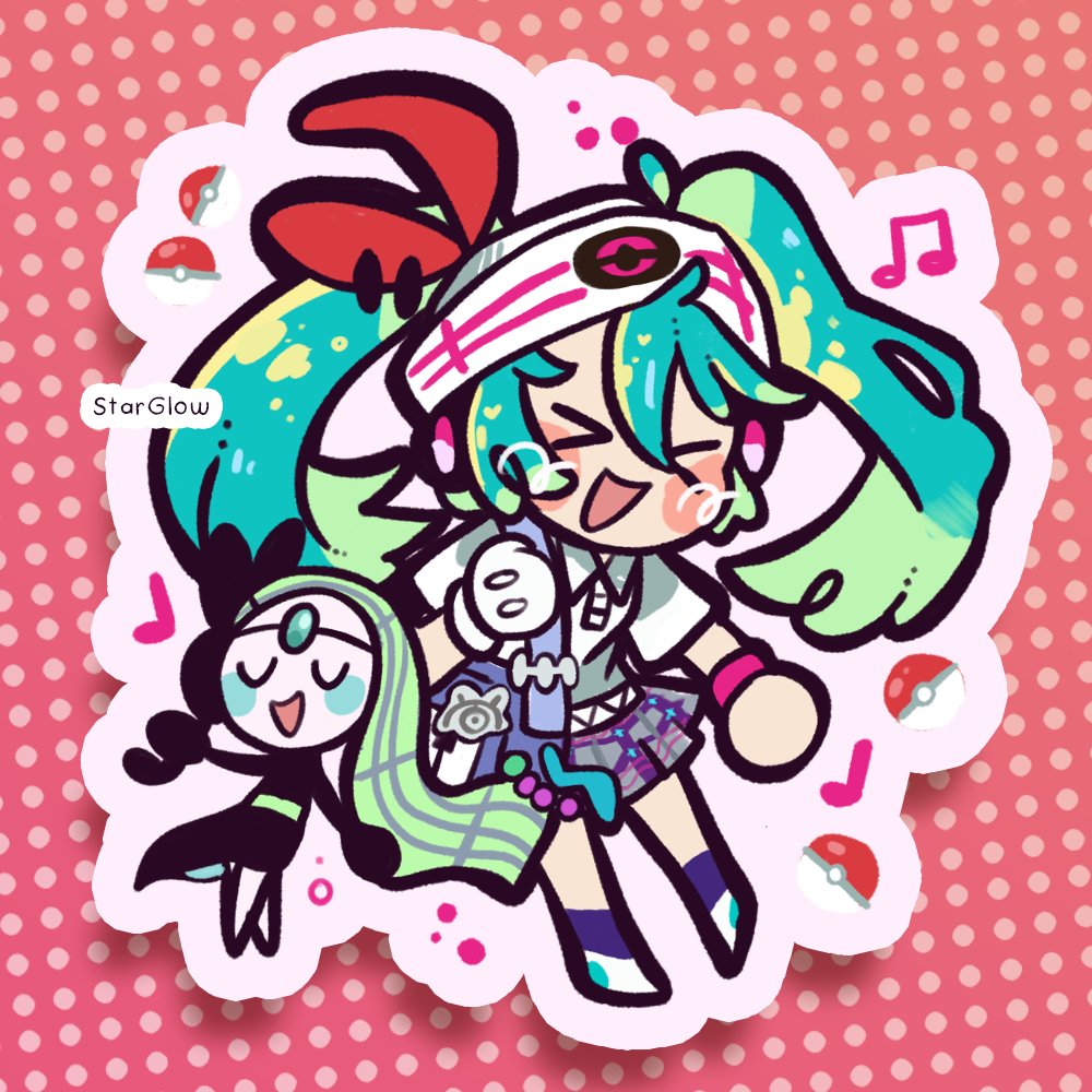 初音ミク 「Miku Psychic-Type#vocaloid #pokemon #pro」|StarGlow🌻@ LAYTON IS BACK☕のイラスト