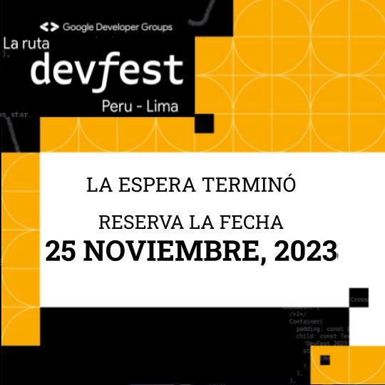 gdglima's tweet image. Prepárate, está por llegar a Lima el festival de desarrolladores mas importante de tecnologías de Google. Seguimos en la  ruta #DevfestPeru: El #DevFestLima atentos a nuevos redes sociales 

#DevFest2023 #RutaDevFestLima2023 #RutaDevFestPeru #DevFestPeru