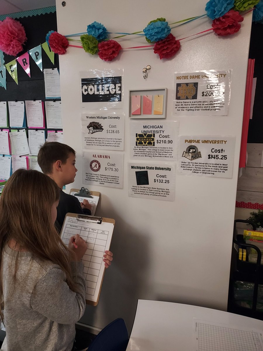So fun playing the Game of Life in Math class today! Ss cheering when it's "PayDay", and hearing them say, "I'm just going to buy a used car!" Priceless 💵 #gogulllake #glcsryan