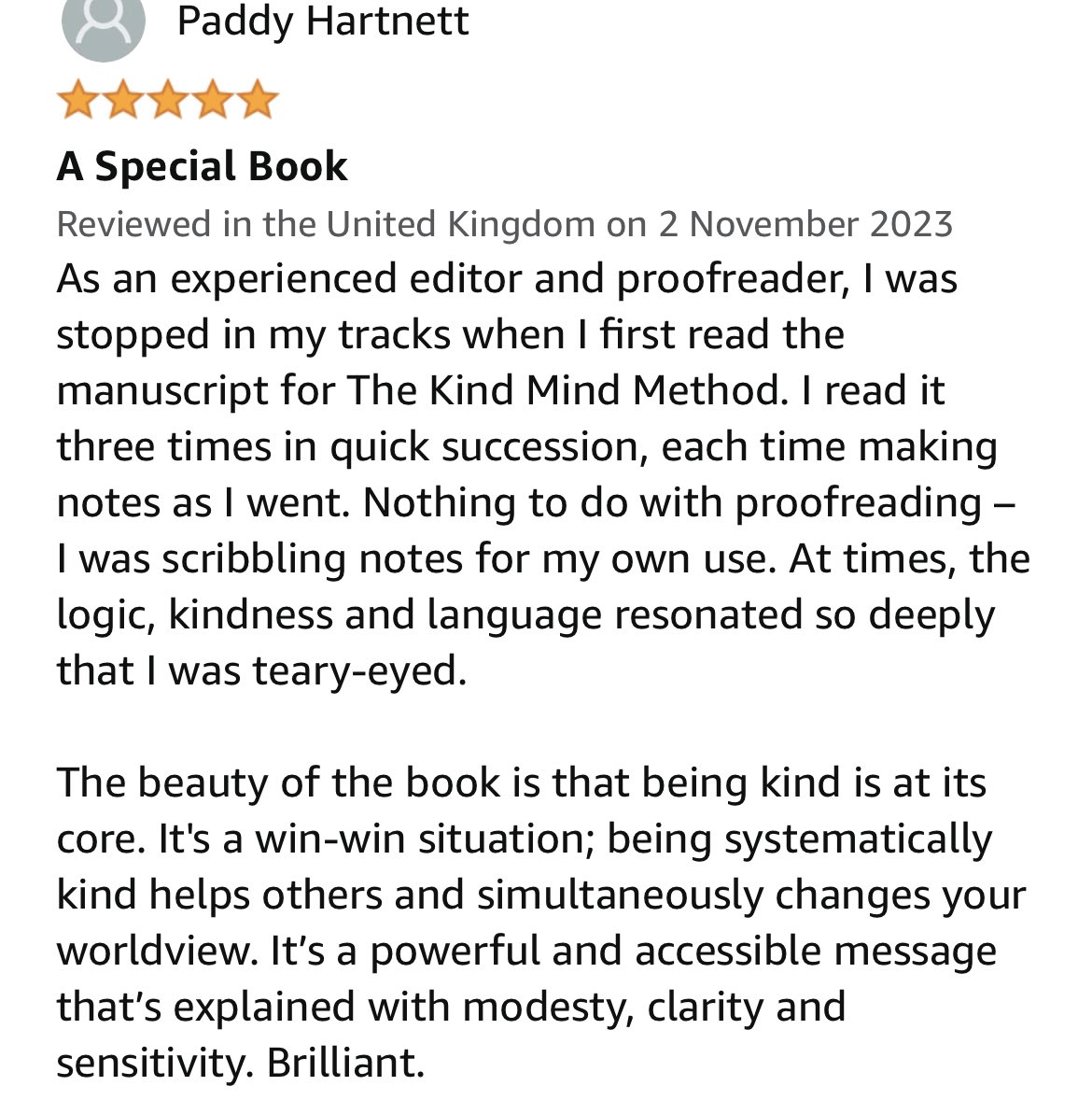 kindmindmethod's tweet photo. It took me nearly three years to write 'The Kind Mind Method'.  Three years of late nights and weekends - grasping a spare hour whenever I could in-between work, family and social commitments.
Considering this, I can't tell you how much it means to read some of the feedback… https://t.co/2NBmMky5fO