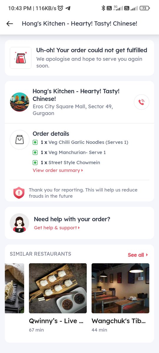 geekyarvind's tweet photo. @zomato Help with this order, this is serious guys. 

5303323751 https://t.co/r09LqzdUti
