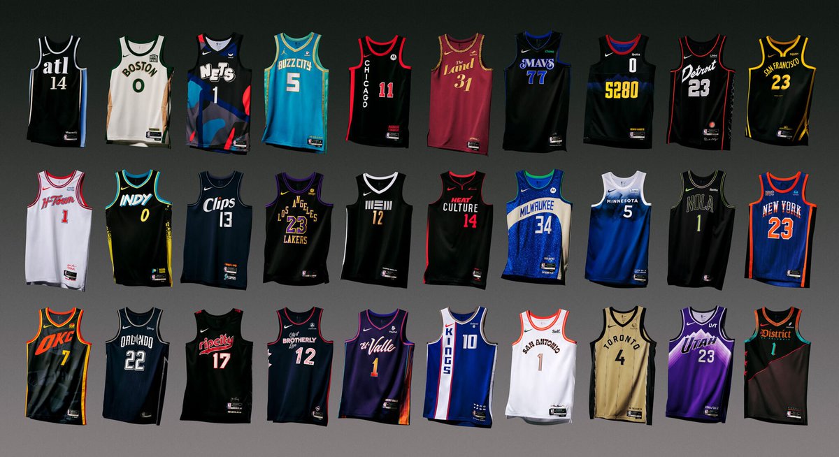 I hate to dump on someone's work, but these new NBA City Edition jerseys from Nike are so bad.