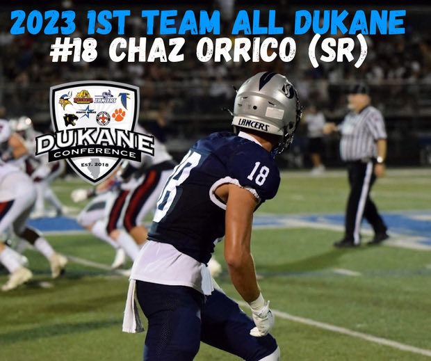 Honored to receive 1st team all Dukane Conference! <a href="/Coach_Kirk_67/">Chris Kirkpatrick</a> <a href="/LPAthleticDept/">Lake Park Athletics</a> <a href="/LakeParkFootbal/">Lake Park Lancer Football</a> <a href="/PrepRedzoneIL/">Prep Redzone Illinois</a>