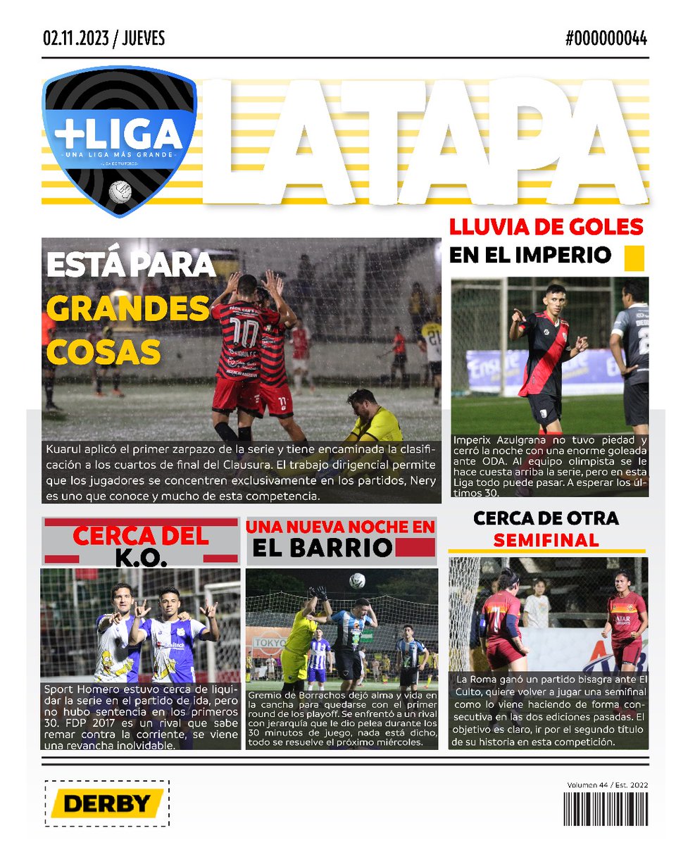 #LaTapa que seduce a propios y ajenos ya está lista 🤩📰⚡

¡Pase, lea, comparta!

#UnaLigaMásGrande