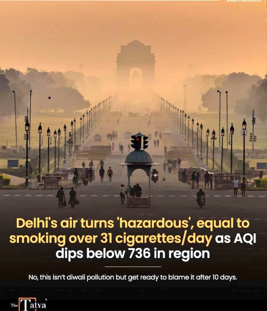 SomyahGupta's tweet photo. Dear Politicians, 
seriously, who are you going to politicize once we're all dead from this air pollution? It's getting worse and worse every day.  Wake Up !!! https://t.co/nFryYZa2mh