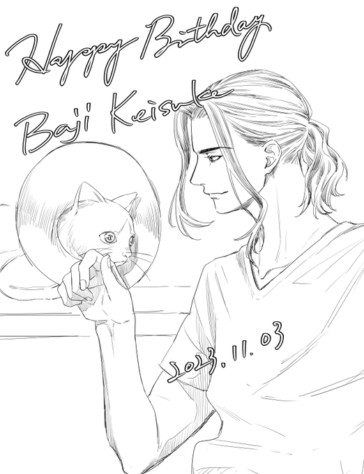 ばじさん誕生日おめでとう〜〜〜〜🎂 やっぱり何か…と思って落書きで😂タグつける勇気はなし!