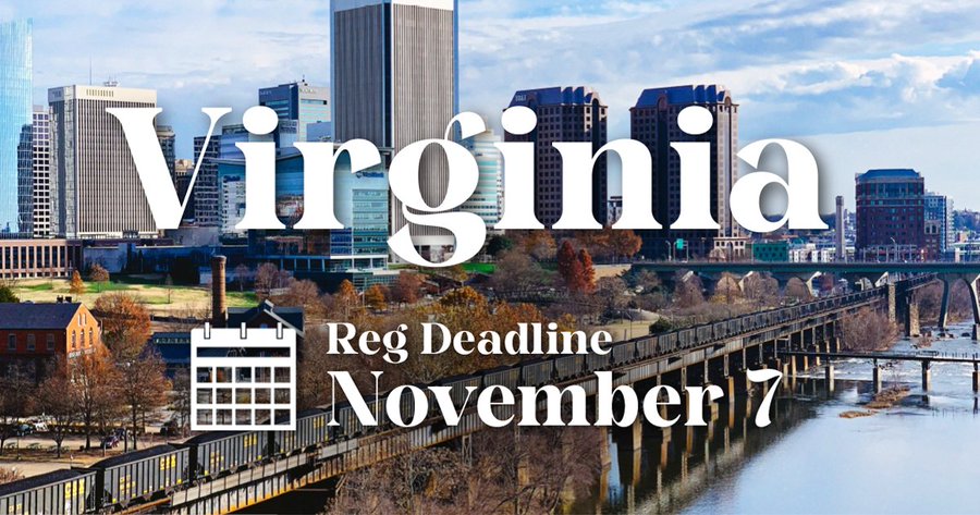 Curis_qui's tweet photo. @villaverla Did you know Virginians can still register to vote?
Yes, even up to election day November 7!
Go to https://t.co/84y5rzqKd2 to register now.
#Voterizer https://t.co/UVm6TsR7Pw