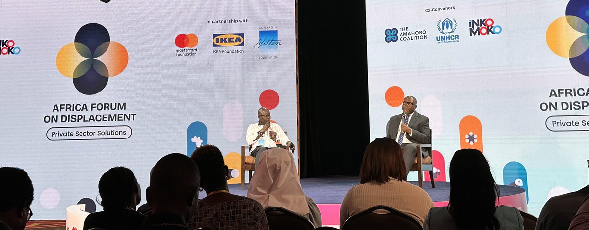 Govt of Kenya is committed supporting solutions for refugees - gazettement of refugee documents supports further their socioeconomic inclusion. And private sector led solutions is key to build robust integrated settlements #SHIRIKAPlan 🇰🇪 - @AwuorKinoro 
speaking @AfricaForum2023