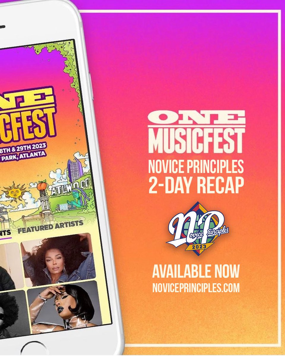 Novice Principles (@novprinciples) on Twitter photo Atlanta was the city to be in this last weekend with many events happening but none bigger than <a href="/onemusicfest/">ONE Musicfest</a> 🌟
W/ performances from <a href="/kendricklamar/">Kendrick Lamar</a> <a href="/brentfaiyaz/">brentfaiyaz</a> <a href="/JanetJackson/">Janet Jackson</a> <a href="/theestallion/">TINA SNOW</a> + more, this was a celebratory affair
Recap available now
noviceprinciples.com/concert/onemus… Atlanta was the city to be in this last weekend with many events happening but none bigger than <a href="/onemusicfest/">ONE Musicfest</a> 🌟
W/ performances from <a href="/kendricklamar/">Kendrick Lamar</a> <a href="/brentfaiyaz/">brentfaiyaz</a> <a href="/JanetJackson/">Janet Jackson</a> <a href="/theestallion/">TINA SNOW</a> + more, this was a celebratory affair
Recap available now
noviceprinciples.com/concert/onemus…