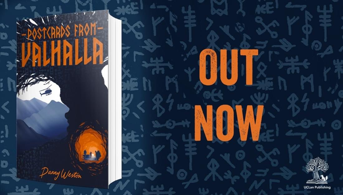 Congratulations to Danny Weston! His new novel Postcards from Valhalla is available now from all good bookshops!