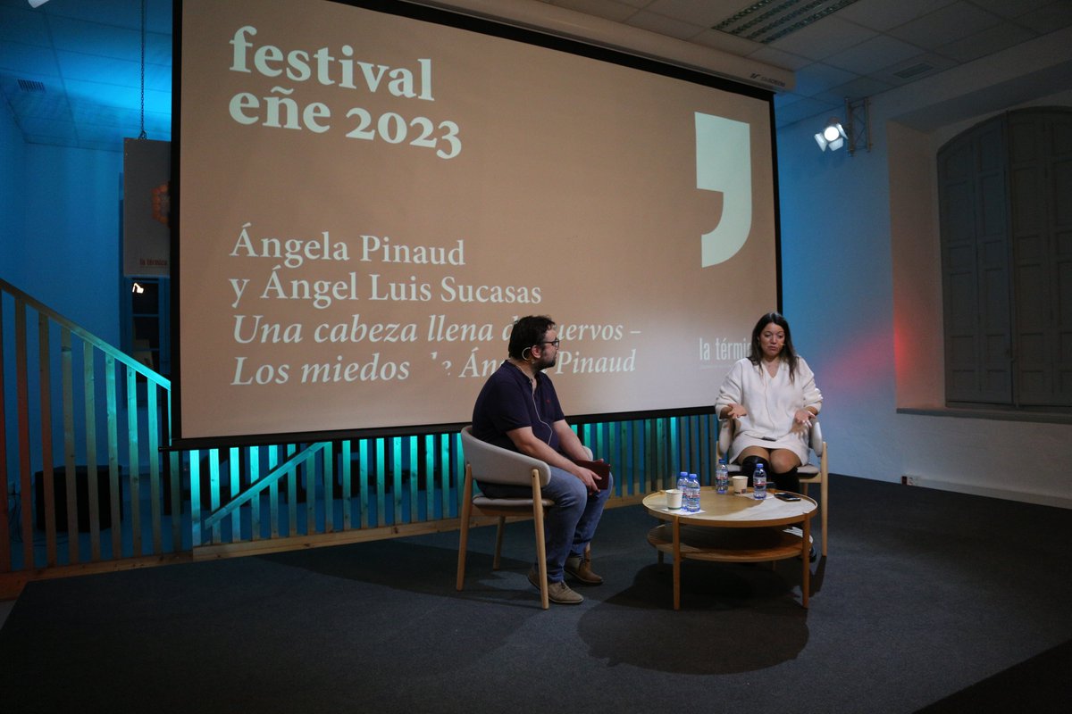 🔵 ¡Comienza <a href="/festival_ene/">Festival Eñe</a>!

🖋️«Una cabeza llena de cuervos» es el primer encuentro junto a Ángela Pinau (<a href="/Relatos_Terror/">Angela Pinaud</a>) y Ángel Sucasas (<a href="/ngelLuisSucasas/">Ángel Luis Sucasas</a>). 

#EñeMálaga23 #Eñe23