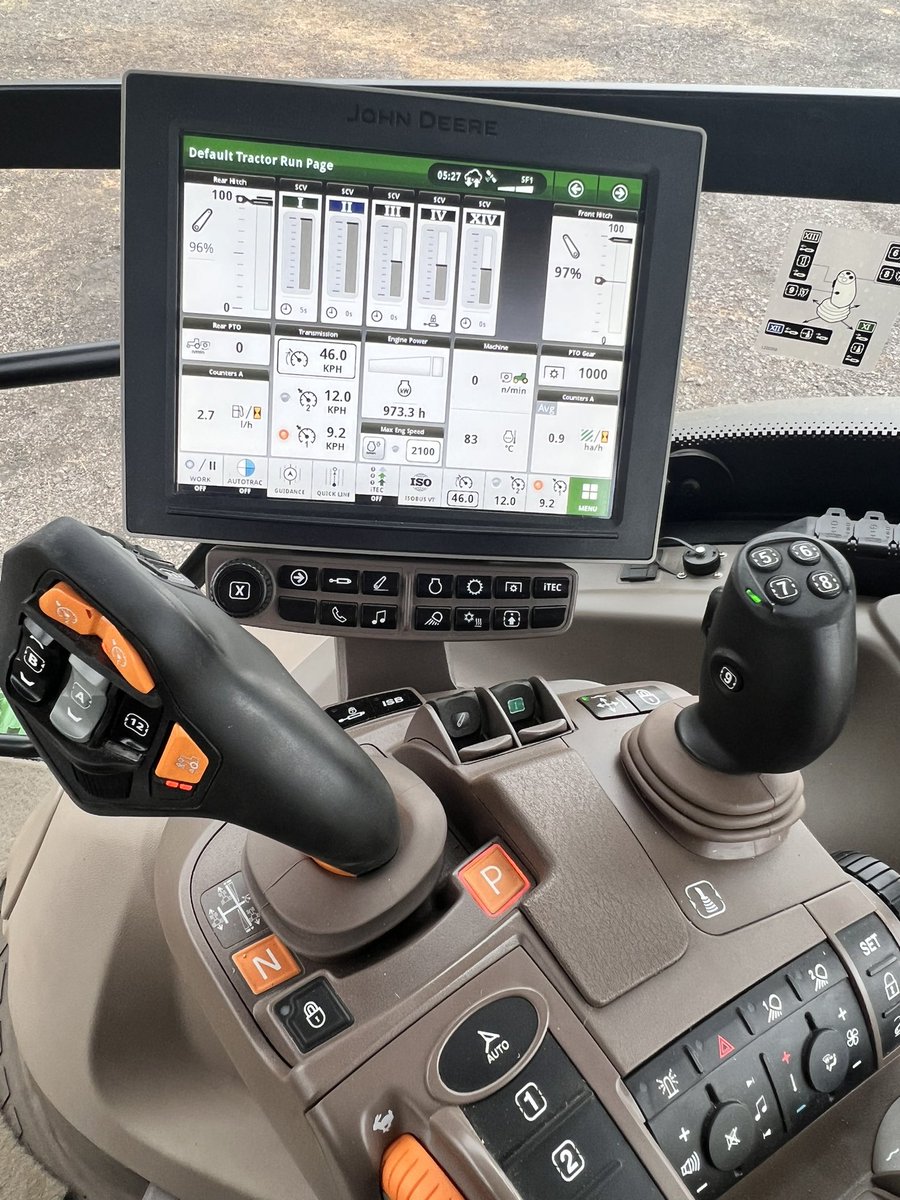 farmerangus1's tweet photo. For Sale 2021 John Deere 6155r Ultimate 
Ultimate Spec
Only 973 Hours
Command Pro
Front Links &amp; PTO
Full LED Lights
Hydraulic Top Link
Electric Mirrors
Star Fire 6000 
Reverse Fan
600/65R28 650/65R42 Tyres
Immaculate Machine
£114,500 ONO https://t.co/lLC7fkelfx