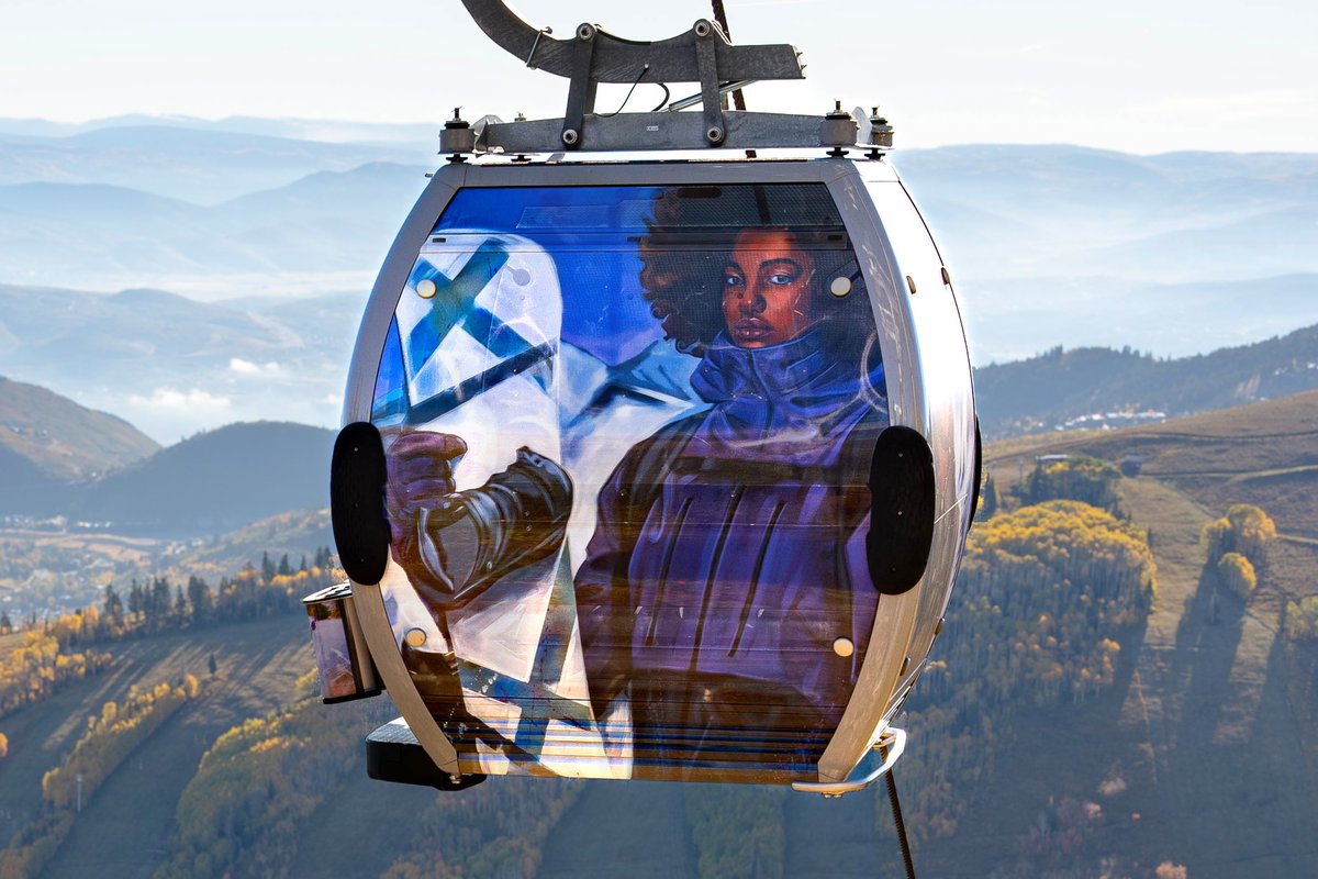 Today, <a href="/pcski/">Park City Mountain</a> unveils UPLIFTED. Created by Lamont Joseph White, he uses his canvas to broaden outlooks and spark discourse to effect change. Wrapping cabin #1 on the Quicksilver Gondola, UPLIFTED is inspired by joy and community. Learn more here: bit.ly/3sRWGy8