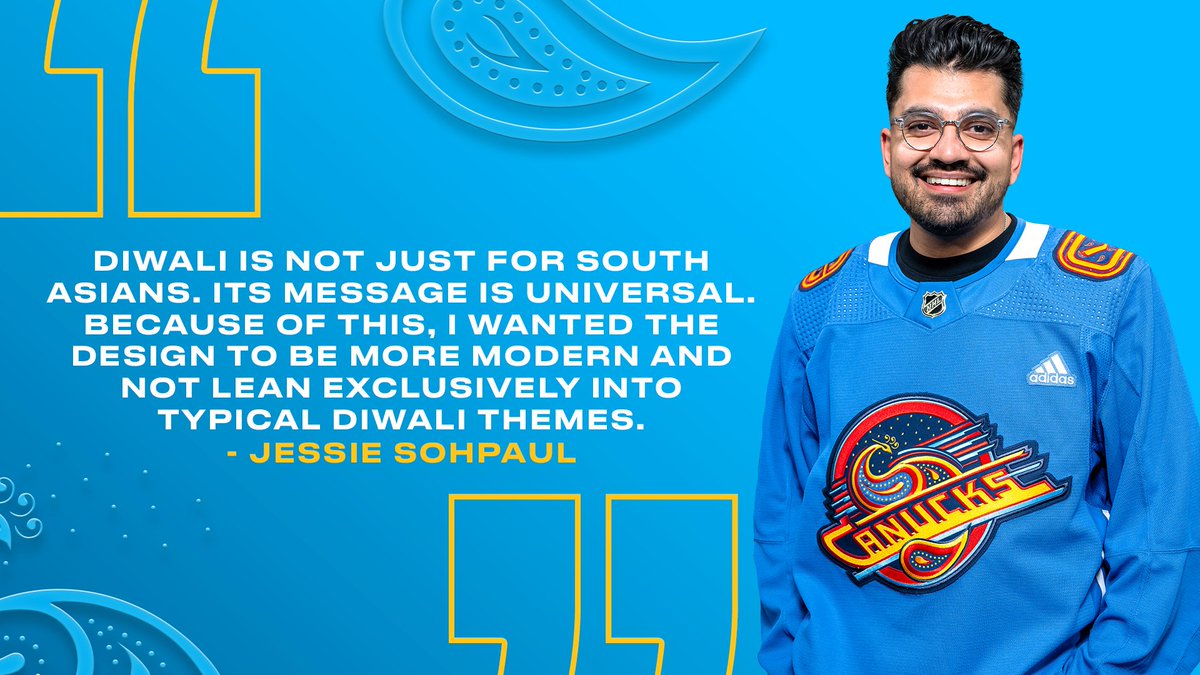 All the details within this year's Diwali logo, designed by artist Jessie Sohpaul. Join us on November 15 at Rogers Arena for Diwali Night! TICKETS | vancanucks.co/3tYkh0y