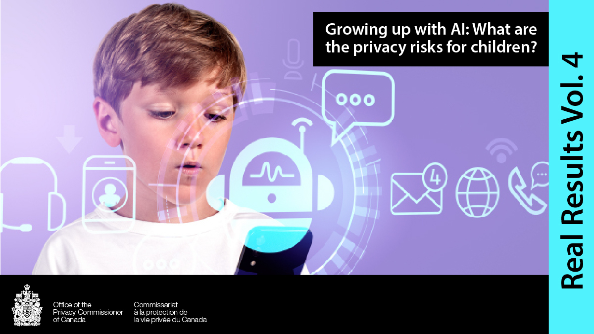 PrivacyPrivee's tweet image. Featured in the OPC’s Real Results: an interview with @NoahZon, a lead researcher with the CSA Group, who looked at #privacy risks for children given the scope and scale of data collected by #AI from apps and toys they use. priv.gc.ca/en/opc-actions… #ContributionsProgram