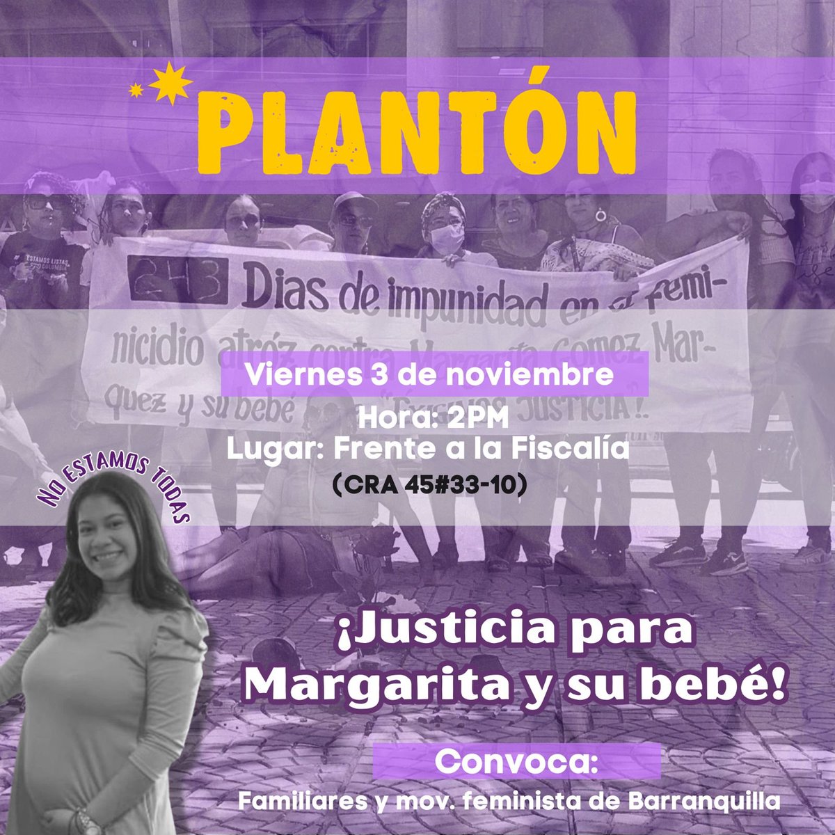vokaribe's tweet photo. A casi 2 años del feminicidio de Margarita, su familia, amigxs y organizaciones sociales siguen exigiendo verdad y justicia a @FiscaliaCol @mujeratlantico @OficinaMujerBAQ @defensoriacol
Prevenir, atender y sancionar violencias basadas en género debe ser una prioridad.
#niunamas https://t.co/oBfJE4n1XW