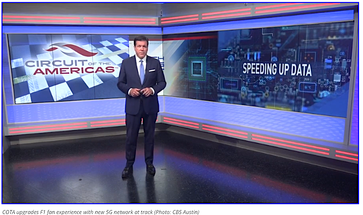 ExtenetSystems's tweet photo. Huge thanks to @waltmac &amp; our friends at @CBSAustin for highlighting our network upgrades at @COTA ahead of @F1's #USGP race weekend: https://t.co/CooTSHNDJf 🏎️🤳 

Our winning streak of successful sports &amp; entertainment network deployments continues🚀

#sportstech #connectivity https://t.co/Qb6d6DNzde