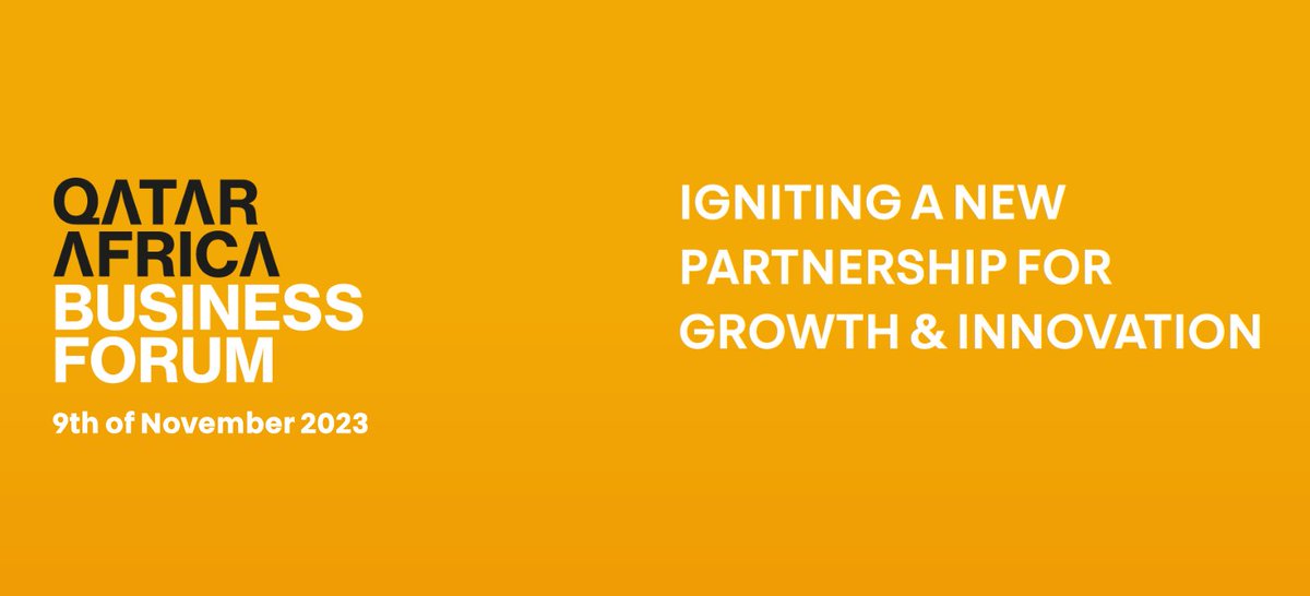 On November 9th in Kigali, Rwanda, for the #Qatar Africa Business Forum, a dynamic platform bringing leaders, entrepreneurs, and officials from Qatar, #Africa, and beyond, will take place to foster innovation and promote economic across borders. qabf.org/qabf/home

#QABF