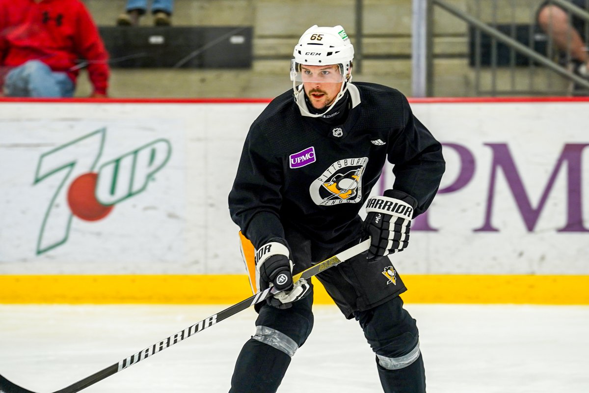 Karlsson on wearing a neck guard at today's practice: "Just trying it out, it is available for us. I don’t think it is a bad thing, and I’ll probably try it out for a bit and see if I can get accustomed to it and go from there."