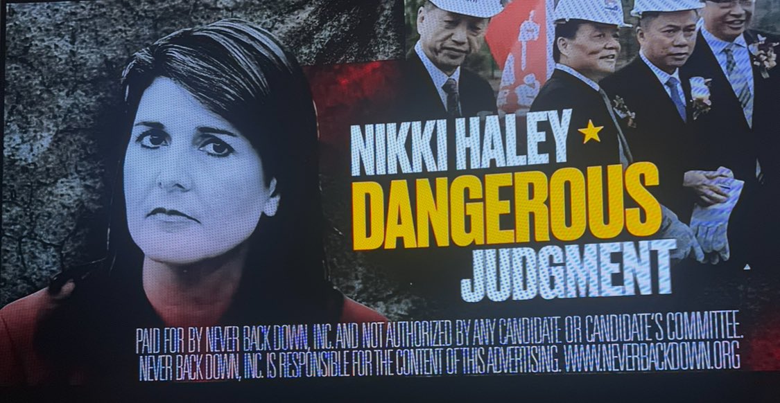 The DeSantis campaign is so screwed that they’re running “attack ads” on Nikki Haley now. Smh.