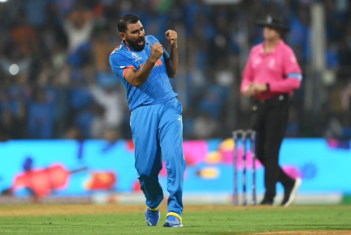 No better feeling than to get a fifer in a winning cause 👌🏻

Wankhede stadium 🏟️ you were special 

#TeamIndia on the charge 😎 #CWC23