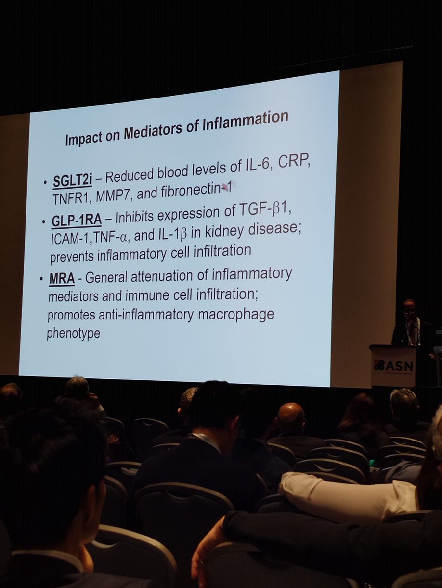DKD 🏁Glycemic Control 🚫 Proteinuria 🚫Hyperfiltration, Inflammation 🔴Antiproteinuric Agents 💊 and 🔴Inflammation mediators agents SGLTi GLP1RA MRA #KidneyWk