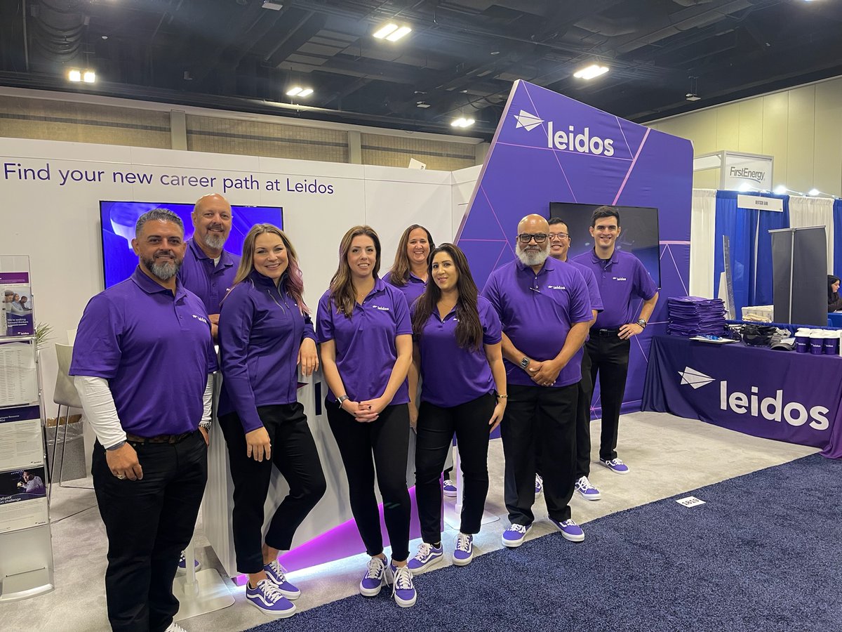 Join us at #SHPE2023 STEM Career Fair to find out how you can make the world safer, healthier, and more efficient. 📆 Nov 3-4 📌 Booth 1419 Discover your new career path with #TeamLeidos ➡️ ms.spr.ly/60179N6o5