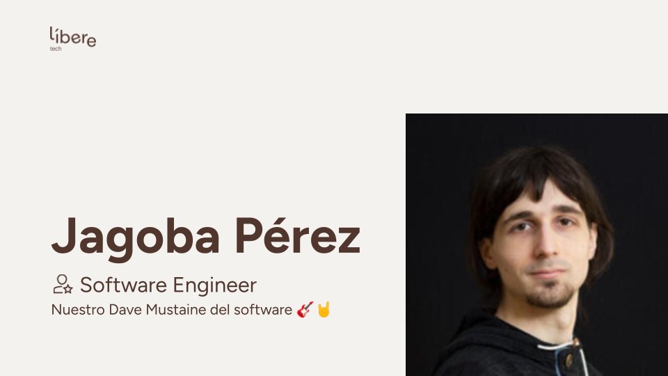 LibereTech's tweet image. ¡Hoy se incorporan al equipo de producto dos mega-cracks!
Gracias Emilio y Jagoba por confiar en este proyecto. ¡Lo vamos a pasar bien🤘!