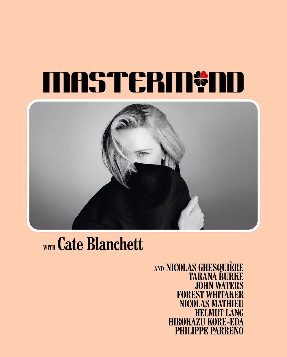 jeremyolds's tweet photo. New Mastermind! Featuring mother Cate Blanchett and so much more. Pre-order now https://t.co/hEFj3S04gc @mastermind_fr https://t.co/TRblErpN1I
