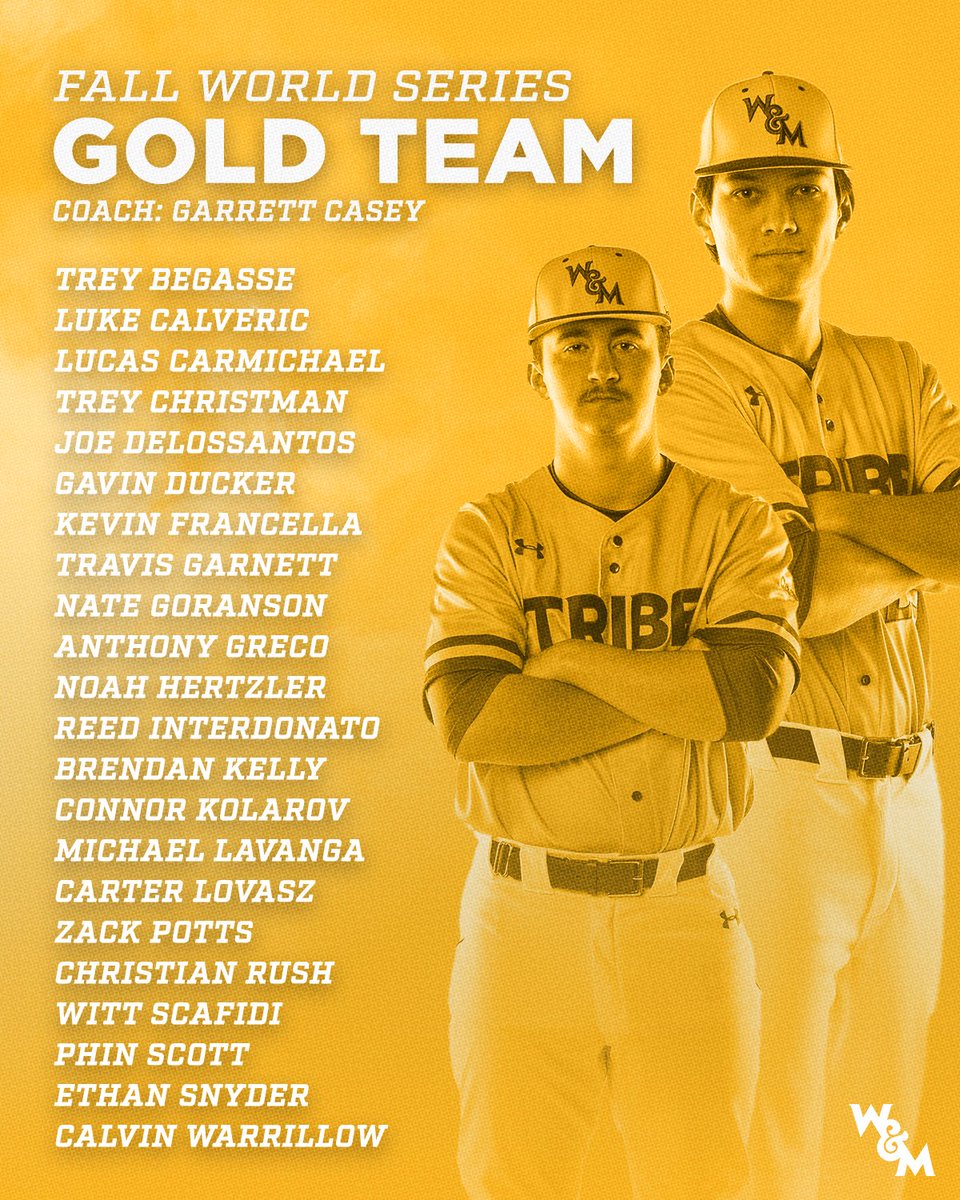 WMTribeBaseball's tweet image. Green vs. Gold this weekend.

Who you got?🫡 #GoTribe