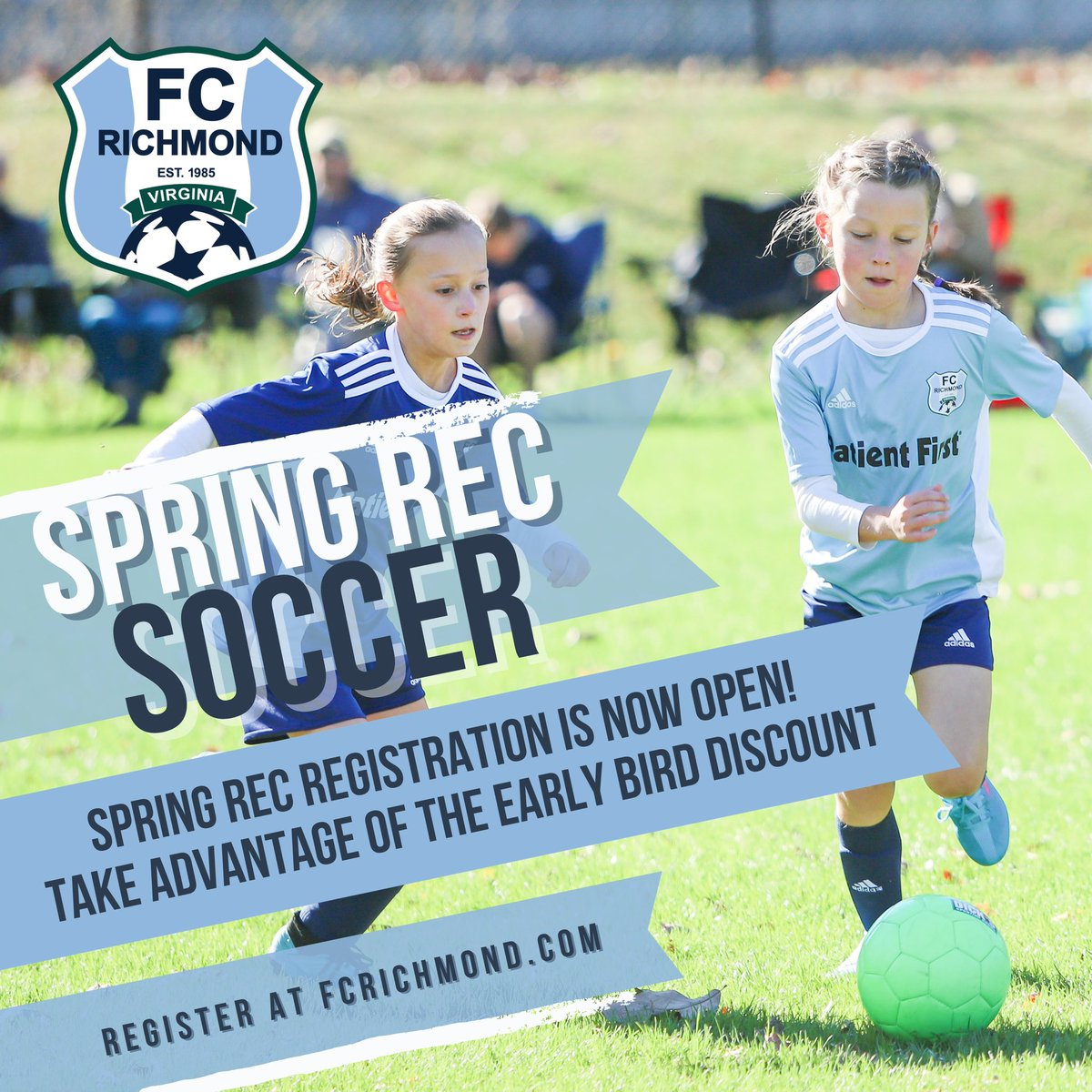 It may not feel like spring outside, but registration for spring rec soccer is officially OPEN! 🙌🏼 Be an early bird and catch the discount by registering today. fcrichmond.com/page/show/2214…