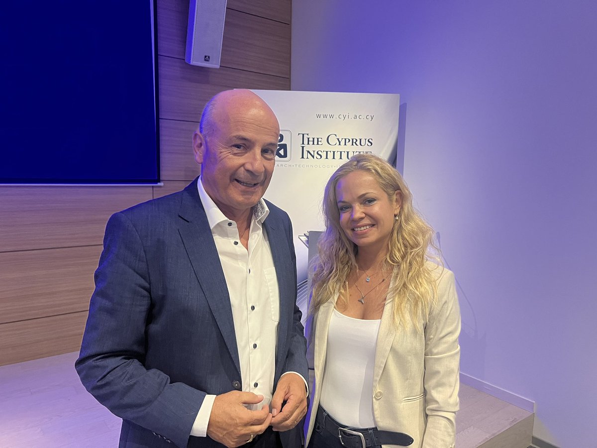 Margarita Chli (@margaritachli) on Twitter photo With the Swiss Ambassador to Cyprus,Ā Christoph Burgener <a href="/swissembcyprus/">Embassy of Switzerland in Cyprus</a> at the <a href="/CyprusInstitute/">The Cyprus Institute</a> for my colloquium talk. What a pleasure!
Thank you Prof Dovrolis <a href="/ConstantineDovr/">Constantine Dovrolis</a> for the invitation and the interesting discussions! With the Swiss Ambassador to Cyprus,Ā Christoph Burgener <a href="/swissembcyprus/">Embassy of Switzerland in Cyprus</a> at the <a href="/CyprusInstitute/">The Cyprus Institute</a> for my colloquium talk. What a pleasure!
Thank you Prof Dovrolis <a href="/ConstantineDovr/">Constantine Dovrolis</a> for the invitation and the interesting discussions!