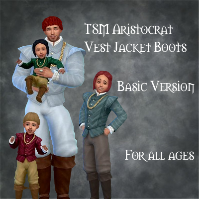 MedievalSims4's tweet photo. TSM Aristocrat Vest Jacket Boots Outfit for All Ages - Basic &amp; Fancy Version!
https://t.co/zBfAX8tHXI
https://t.co/zBfAX8tHXI
https://t.co/zR0H0YMQLh
#sims4 #Sims4Cc #sims4medieval https://t.co/6DLiIVAD7h