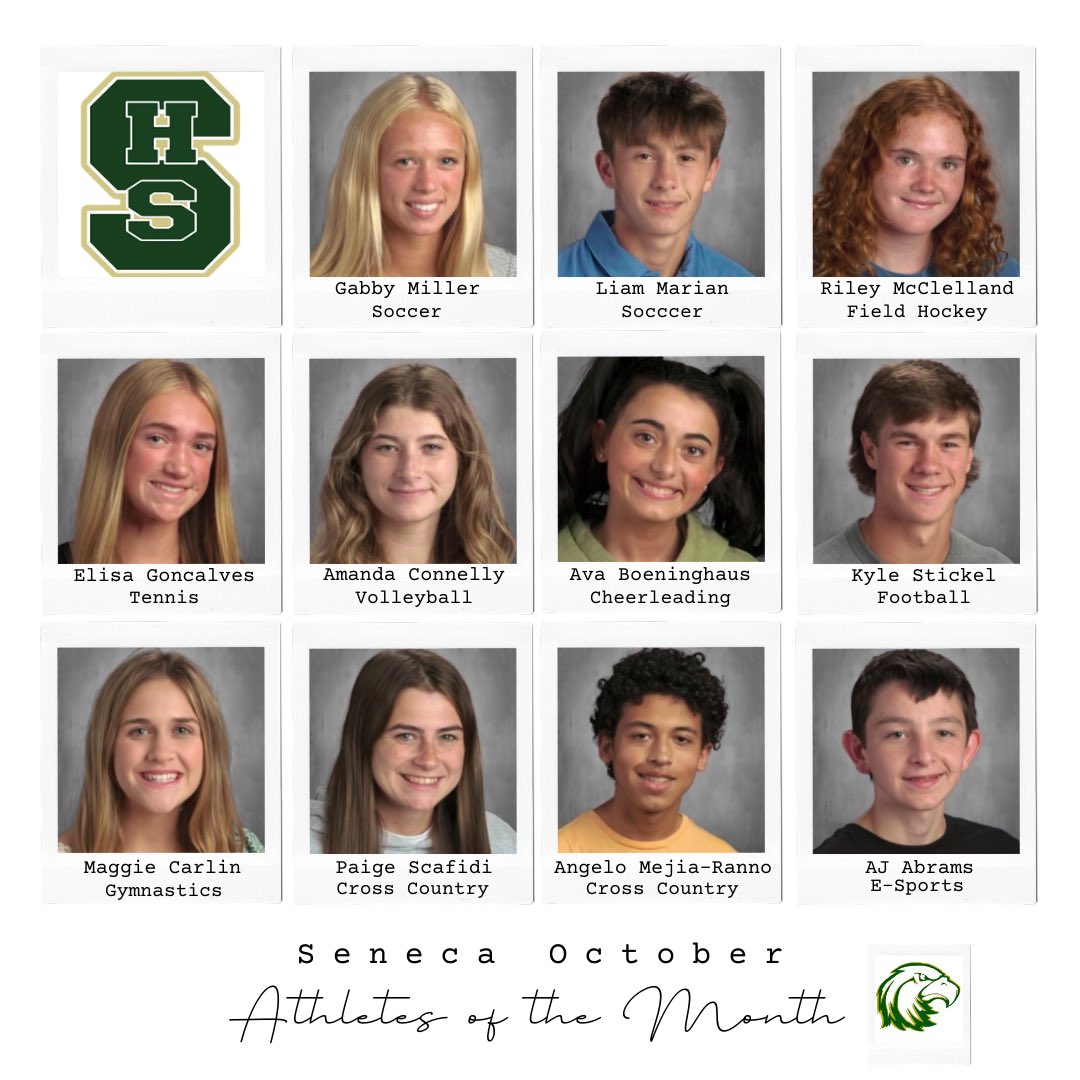 Congrats to our October Athletes of the Month!