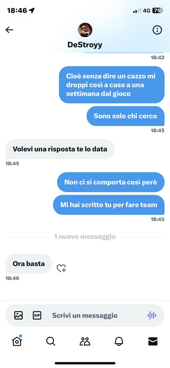 I giocatori itas di cod non si smentiscono mai giuro fa troppo ridere 

CERCO TEAM DI PERSONE SERIE, PRONTO A GRINDARE AL MASSIMO MW3. RT APPRECIATED